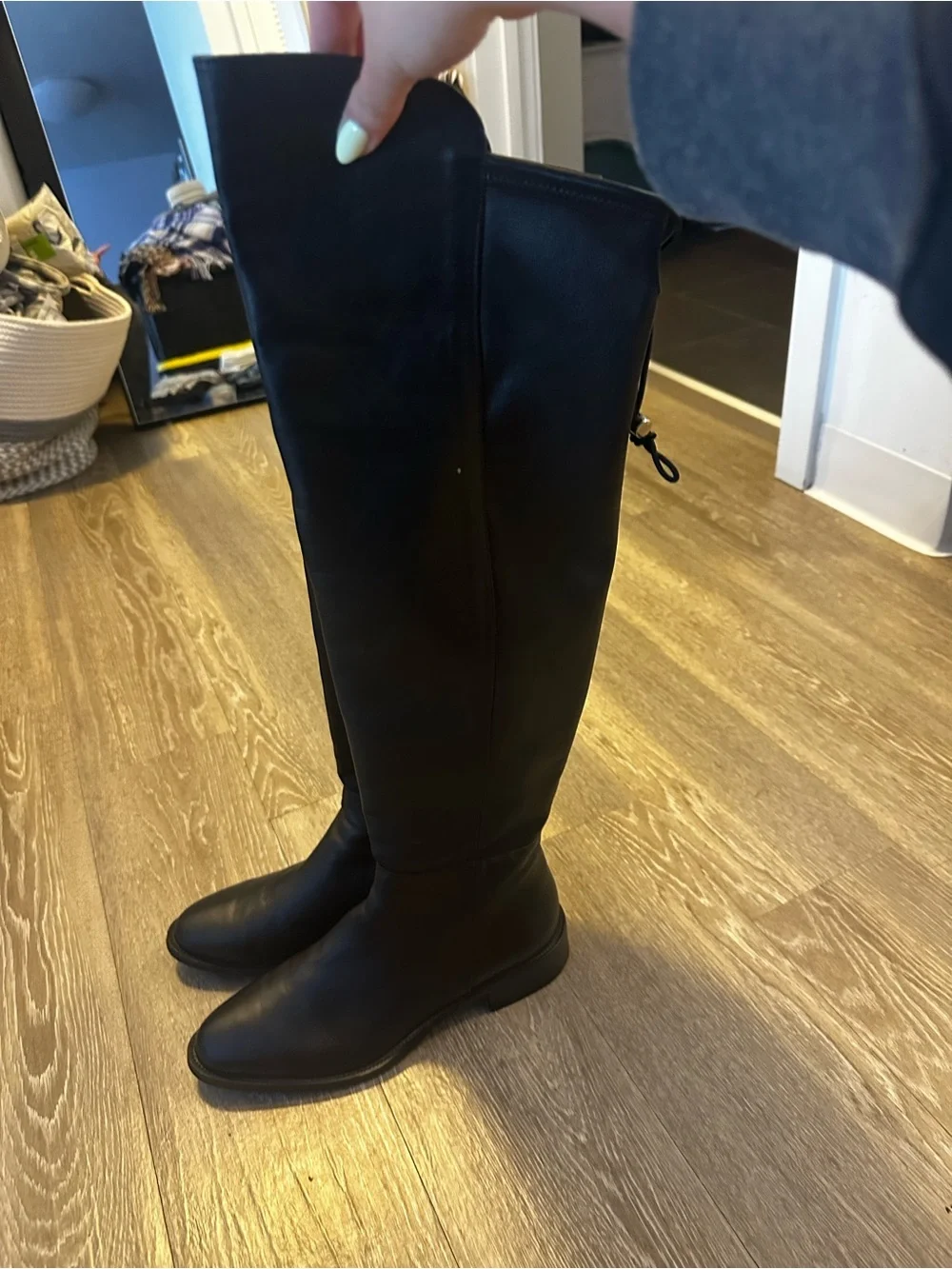 Aquatalia Norina Weatherproof Over-The-Knee Leather Boot